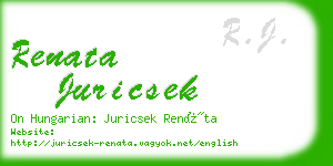 renata juricsek business card